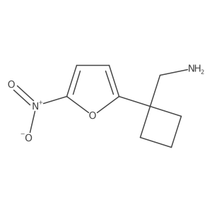 [1-(5-Nitrofuran-2-yl)cyclobutyl]methanamine Structure