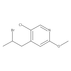 4-(2-Bromopropyl)-5-chloro-2-methoxypyridine结构式