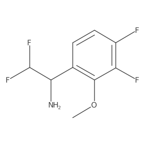 1-(3,4-Difluoro-2-methoxyphenyl)-2,2-difluoroethan-1-amine Structure