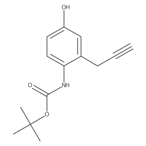 tert-butyl N-[4-hydroxy-2-(prop-2-yn-1-yl)phenyl]carbamate结构式