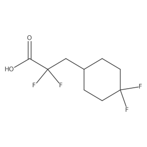3-(4,4-Difluorocyclohexyl)-2,2-difluoropropanoic acid Structure