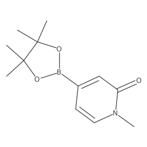 1-(Methyl-d3)-pyridin-2-one-4-boronic acid pinacol ester结构式