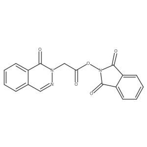 1,3-dioxo-2,3-dihydro-1H-isoindol-2-yl 2-(1-oxo-1,2-dihydrophthalazin-2-yl)acetate结构式