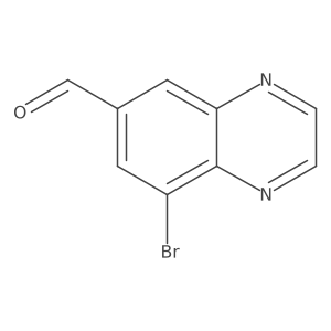 8-Bromoquinoxaline-6-carbaldehyde Structure