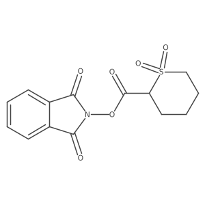 1,3-dioxo-2,3-dihydro-1H-isoindol-2-yl 1,1-dioxo-1lambda6-thiane-2-carboxylate结构式