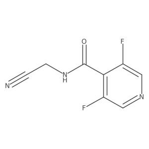 N-(Cyanomethyl)-3,5-difluoropyridine-4-carboxamide Structure