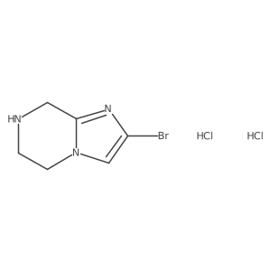 2-Bromo-5,6,7,8-tetrahydroimidazo[1,2-A]pyrazine 2hcl结构式