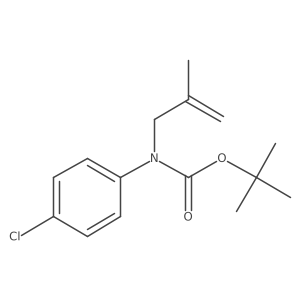 tert-butyl N-(4-chlorophenyl)-N-(2-methylprop-2-en-1-yl)carbamate结构式