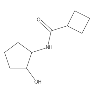 N-[(1R,2R)-2-Hydroxycyclopentyl]cyclobutanecarboxamide结构式