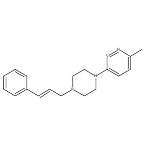 3-methyl-6-{4-[(2E)-3-phenylprop-2-en-1-yl]piperazin-1-yl}pyridazine Structure