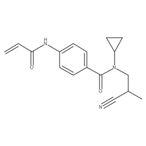 N-(2-Cyanopropyl)-N-cyclopropyl-4-(prop-2-enoylamino)benzamide Structure