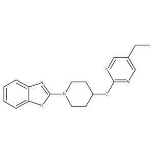 2-{4-[(5-Ethylpyrimidin-2-yl)oxy]piperidin-1-yl}-1,3-benzoxazole结构式