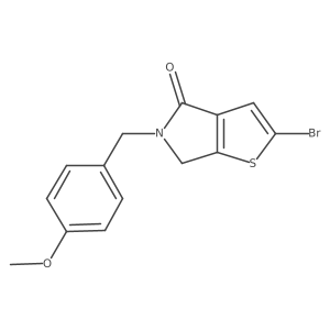 2-Bromo-5-(4-methoxybenzyl)-5,6-dihydro-4H-thieno[2,3-c]pyrrol-4-one结构式