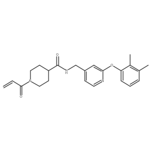 N-{[2-(2,3-dimethylphenoxy)pyridin-4-yl]methyl}-1-(prop-2-enoyl)piperidine-4-carboxamide结构式