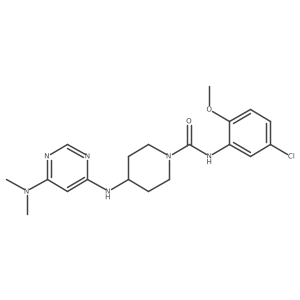 N-(5-chloro-2-methoxyphenyl)-4-{[6-(dimethylamino)pyrimidin-4-yl]amino}piperidine-1-carboxamide Structure