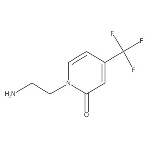 1-(2-Aminoethyl)-4-(trifluoromethyl)-1,2-dihydropyridin-2-one结构式