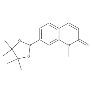 1-Methyl-7-(4,4,5,5-tetramethyl-1,3,2-dioxaborolan-2-yl)quinolin-2-one Structure