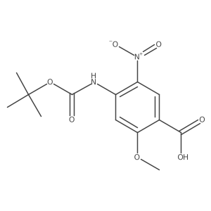 4-{[(Tert-butoxy)carbonyl]amino}-2-methoxy-5-nitrobenzoic acid Structure