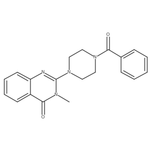 2-(4-Benzoylpiperazin-1-yl)-3-methyl-3,4-dihydroquinazolin-4-one结构式