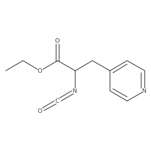 Ethyl 2-isocyanato-3-(pyridin-4-yl)propanoate结构式