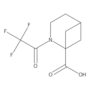 2-(2,2,2-Trifluoroacetyl)-2-azabicyclo[3.1.1]heptane-1-carboxylic acid Structure