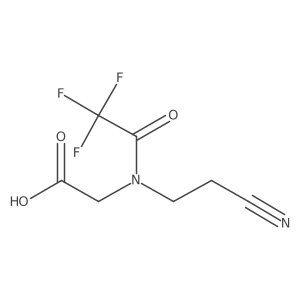 2-[N-(2-cyanoethyl)-2,2,2-trifluoroacetamido]acetic acid结构式
