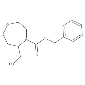 Benzyl 5-(hydroxymethyl)-1,4-oxazepane-4-carboxylate结构式