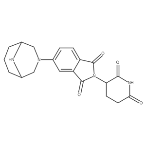 5-{3,9-diazabicyclo[3.3.1]nonan-3-yl}-2-(2,6-dioxopiperidin-3-yl)-2,3-dihydro-1H-isoindole-1,3-dione结构式