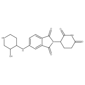 2-(2,6-dioxopiperidin-3-yl)-5-{[(3S,4S)-3-hydroxypiperidin-4-yl]amino}-2,3-dihydro-1H-isoindole-1,3-dione Structure