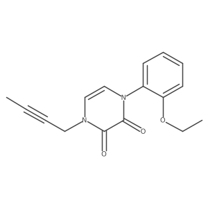 1-(But-2-yn-1-yl)-4-(2-ethoxyphenyl)-1,2,3,4-tetrahydropyrazine-2,3-dione Structure