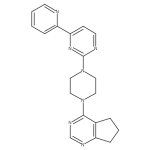 2-(4-{5H,6H,7H-cyclopenta[d]pyrimidin-4-yl}piperazin-1-yl)-4-(pyridin-2-yl)pyrimidine Structure