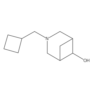 (1R,5S,6r)-3-(cyclobutylmethyl)-3-azabicyclo[3.1.1]heptan-6-ol结构式