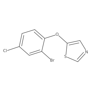 5-(2-Bromo-4-chlorophenoxy)thiazole结构式