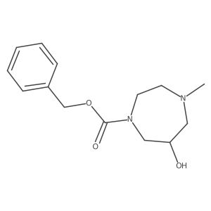 Benzyl 6-hydroxy-4-methyl-1,4-diazepane-1-carboxylate Structure