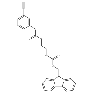 (9H-fluoren-9-yl)methyl N-{3-[(3-ethynylphenyl)carbamoyl]propyl}carbamate结构式