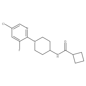 N-[1-(5-chloro-3-fluoropyridin-2-yl)piperidin-4-yl]cyclobutanecarboxamide结构式