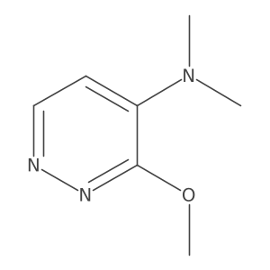 4-Pyridazinamine, 3-methoxy-N,N-dimethyl- Structure