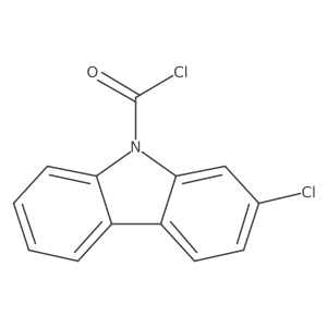 2-chloro-9H-carbazole-9-carbonyl chloride Structure