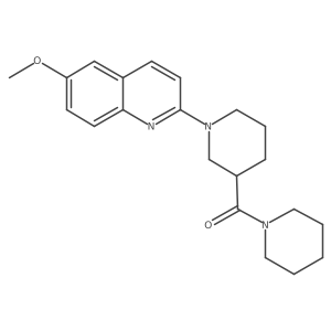6-Methoxy-2-[3-(piperidine-1-carbonyl)piperidin-1-yl]quinoline Structure