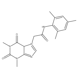 2-(1,3-dimethyl-2,6-dioxo-5H-purin-7-ium-7-yl)-N-(2,4,6-trimethylphenyl)acetamide Structure