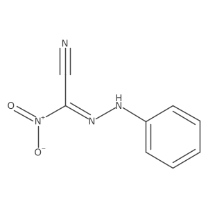 2-Nitro-2-(2-phenylhydrazinylidene)acetonitrile结构式