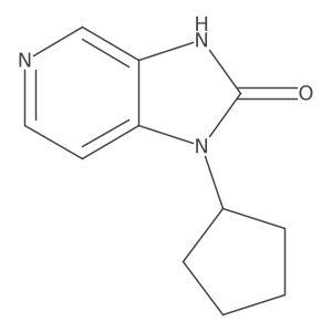 1-Cyclopentyl-1,3-dihydro-2H-imidazo[4,5-c]pyridin-2-one结构式