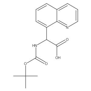 I+/--[[(1,1-Dimethylethoxy)carbonyl]amino]-8-quinolineacetic acid Structure