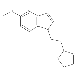 1-[2-(1,3-Dioxolan-2-yl)ethyl]-5-methoxy-1h-pyrrolo[3,2-b]pyridine Structure