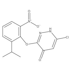 6-Chloro-3-[2-(1-methylethyl)-6-nitrophenoxy]-4-pyridazinol结构式
