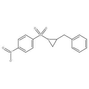 (2R)-2-Benzyl-1-(4-nitrobenzene-1-sulfonyl)aziridine Structure