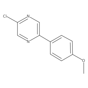 2-Chloro-5-(4-methoxyphenyl)pyrazine Structure