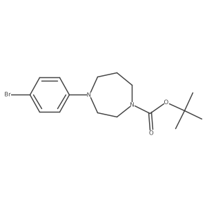 Tert-butyl 4-(4-bromophenyl)-1,4-diazepane-1-carboxylate Structure