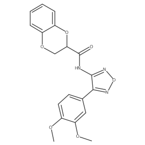 N-[4-(3,4-dimethoxyphenyl)-1,2,5-oxadiazol-3-yl]-2,3-dihydro-1,4-benzodioxine-2-carboxamide Structure