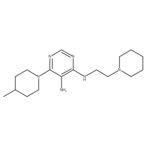 6-(4-Methyl-1-piperidinyl)-N4-[2-(1-piperidinyl)ethyl]-4,5-pyrimidinediamine Structure